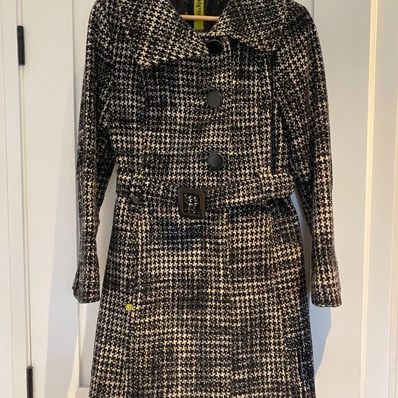 SOIA & KYO Wool Houndstooth Coat - Picture 7 of 11